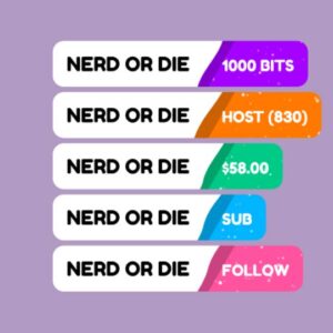 Amused Event List for Twitch