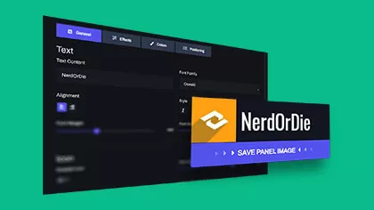 Customize your Twitch Panels with Nerd Or Die