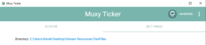 Text Files with Muxy Ticker